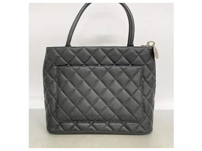 Bolso Tote Chanel de piel de becerro granulada negra Negro - vista 11