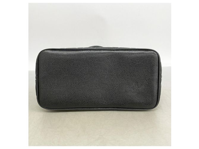 Bolso Tote Chanel de piel de becerro granulada negra Negro - vista 3