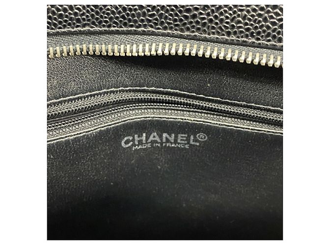 Bolso Tote Chanel de piel de becerro granulada negra Negro - vista 5