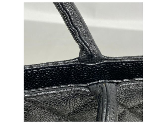 Bolso Tote Chanel de piel de becerro granulada negra Negro - vista 8