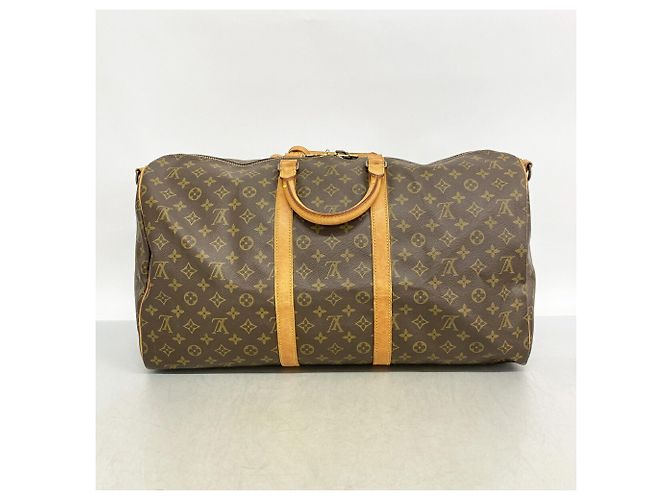 Louis Vuitton Boston Monogram Keepall Bandoulière 55 Marrone - vista 16