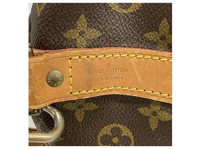 Louis Vuitton Boston Monogram Keepall Bandoulière 55 Marrone - vista 5