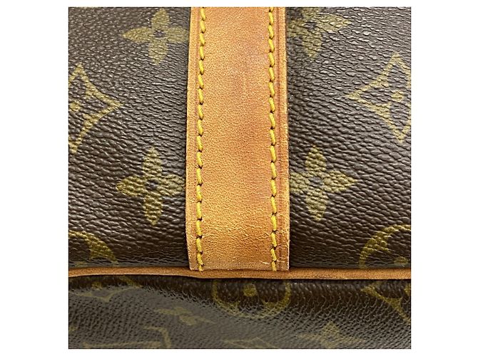 Louis Vuitton Boston Monogram Keepall Bandoulière 55 Marrone - vista 7