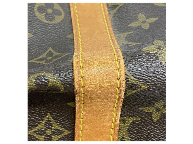 Louis Vuitton Boston Monogram Keepall Bandoulière 55 Marrone - vista 8