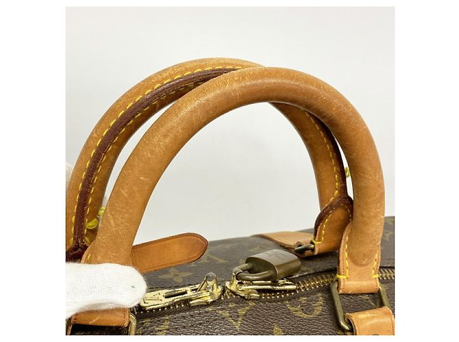 Louis Vuitton Boston Monogram Keepall Bandoulière 55 Marrone - vista 9
