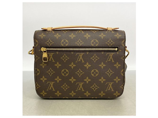 Bolso Louis Vuitton Monogram Pochette Metis MM Castaño - vista 11