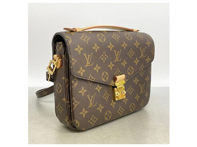 Bolso Louis Vuitton Monogram Pochette Metis MM Castaño - vista 2