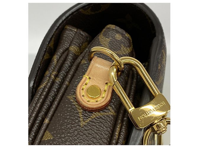 Bolso Louis Vuitton Monogram Pochette Metis MM Castaño - vista 7