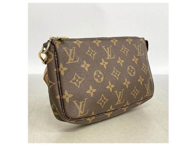 Louis Vuitton Monogram Pochette Accessoires Schultertasche Braun - Ansicht 2