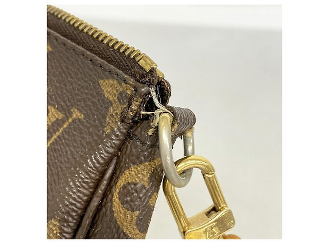 Louis Vuitton Monogram Pochette Accessoires Schultertasche Braun - Ansicht 6