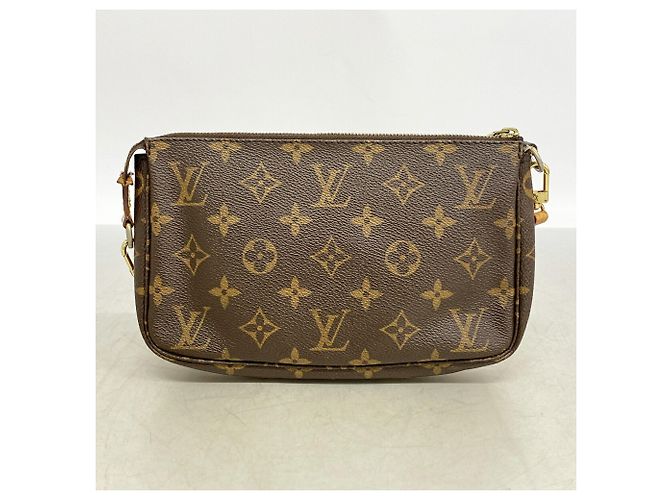 Louis Vuitton Monogram Pochette Accessoires Schultertasche Braun - Ansicht 9