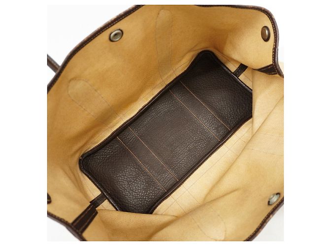 Hermès Borsa Tote Hermes Garden PM Marrone Beige - vista 4