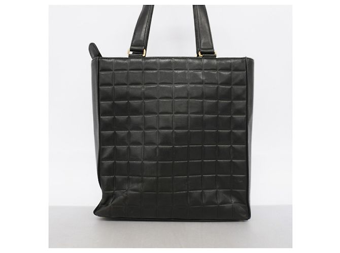 Borsa Tote Chanel in pelle d'agnello nera Nero - vista 10