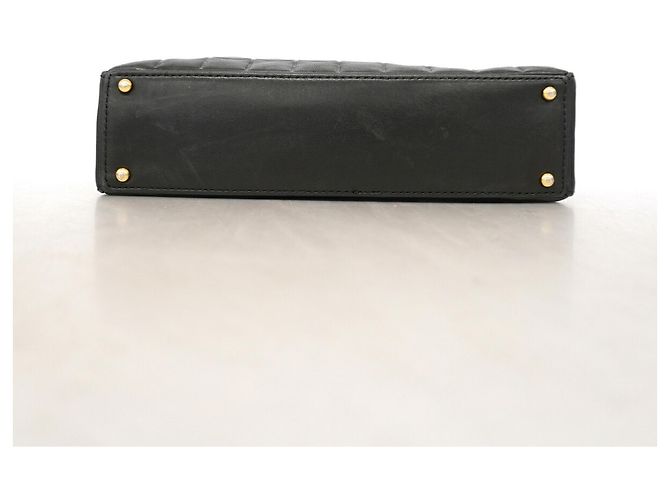 Borsa Tote Chanel in pelle d'agnello nera Nero - vista 3