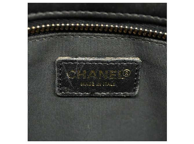 Borsa Tote Chanel in pelle d'agnello nera Nero - vista 5