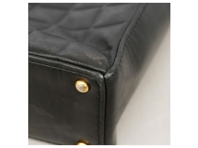 Borsa Tote Chanel in pelle d'agnello nera Nero - vista 6