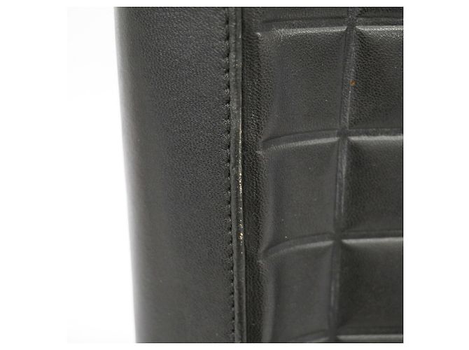 Borsa Tote Chanel in pelle d'agnello nera Nero - vista 8