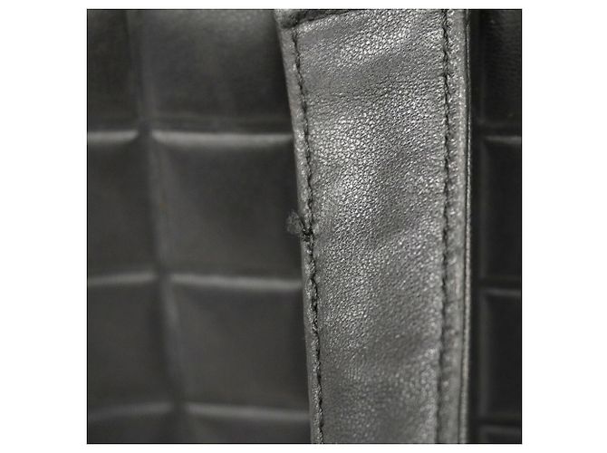 Borsa Tote Chanel in pelle d'agnello nera Nero - vista 9