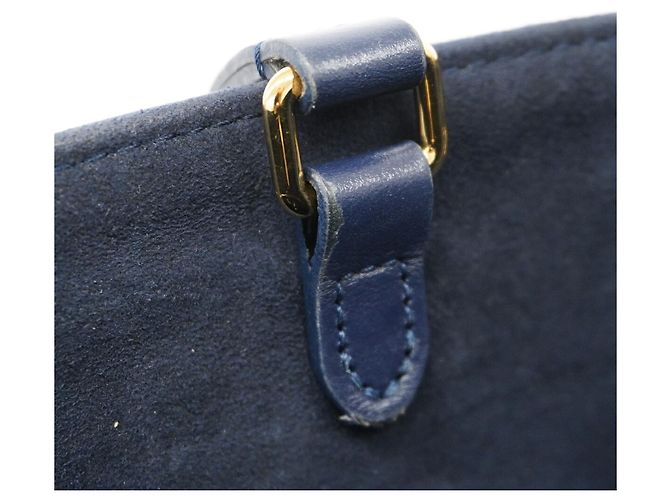 Borsa Tote Louis Vuitton Monogram Empreinte Bicolor OnTheGo MM Blu Crudo - vista 7