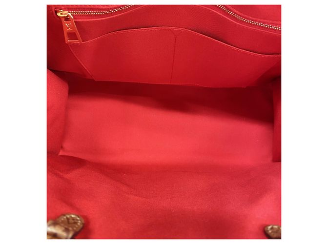 Borsa Tote Louis Vuitton Monogram Giant Reverse OnTheGo GM Marrone - vista 4
