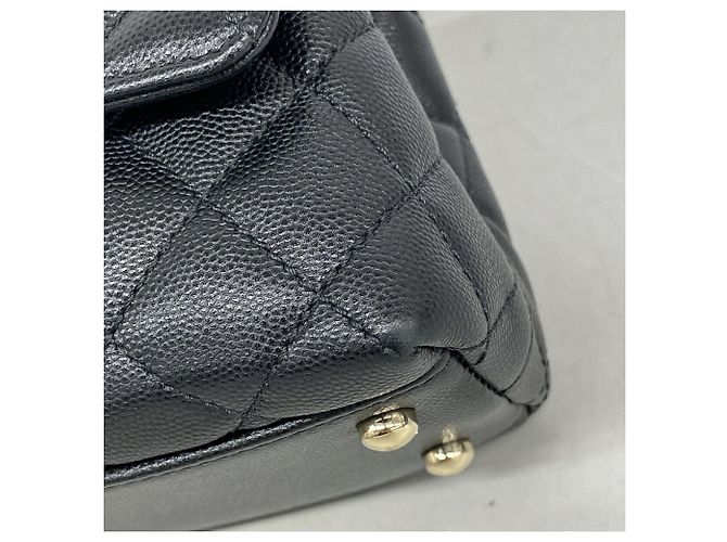 Coco Handle Borsa Chanel in vitello grana Nero - vista 6