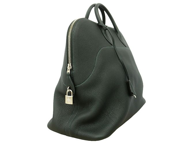 Hermès Borsa Hermes Bolide Ados Togo Verde - vista 2
