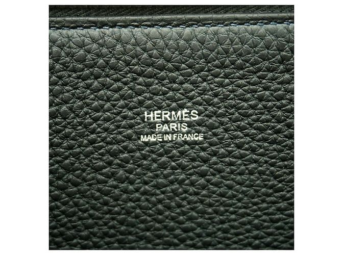Hermès Borsa Hermes Bolide Ados Togo Verde - vista 5