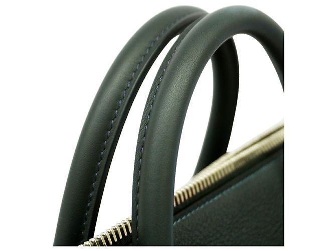 Hermès Borsa Hermes Bolide Ados Togo Verde - vista 7