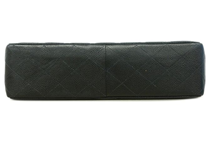 Chanel Black Grained Calfskin Shoulder Bag - view 3