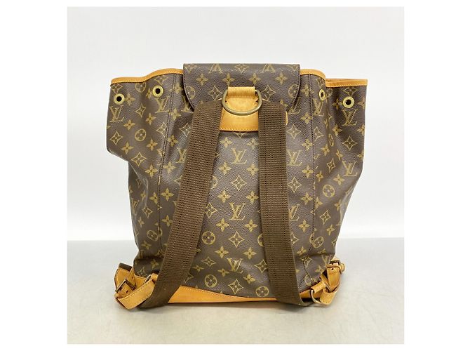Borsa a tracolla Louis Vuitton Monogram Montsouris GM Marrone - vista 13