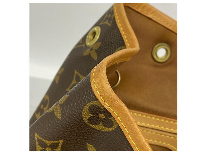 Borsa a tracolla Louis Vuitton Monogram Montsouris GM Marrone - vista 7