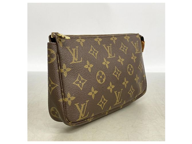 Borsa Louis Vuitton Monogram Pochette Accessoires Marrone - vista 2