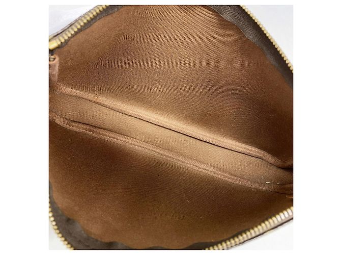 Borsa Louis Vuitton Monogram Pochette Accessoires Marrone - vista 4