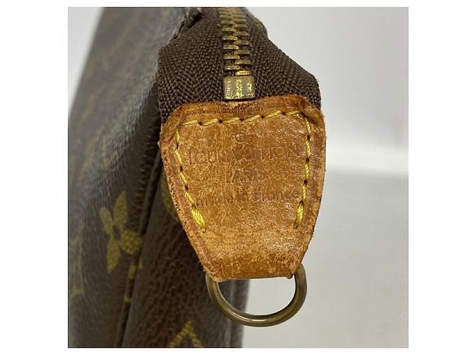 Borsa Louis Vuitton Monogram Pochette Accessoires Marrone - vista 5