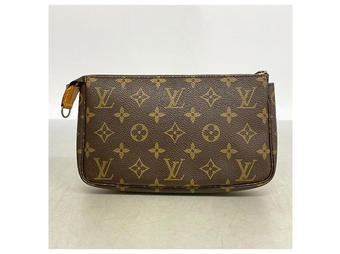 Borsa Louis Vuitton Monogram Pochette Accessoires Marrone - vista 8