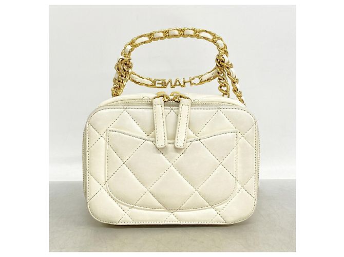 Bolso de hombro Chanel Matelassé con cadena Blanco - vista 13