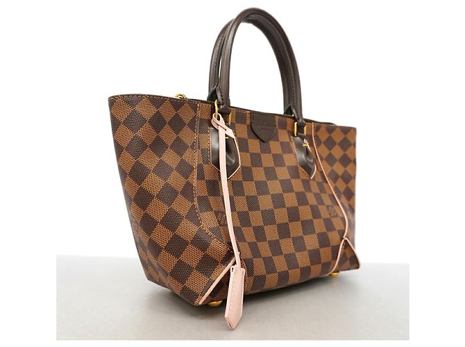 Borsa Louis Vuitton Damier Caissa Tote PM Rosa Damier ebene - vista 2