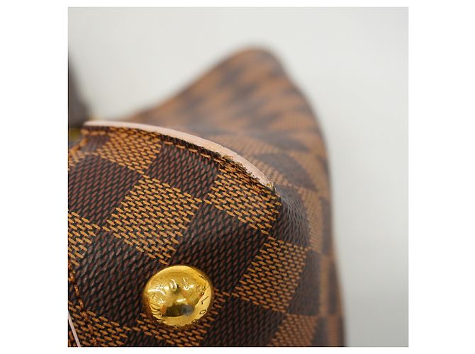 Borsa Louis Vuitton Damier Caissa Tote PM Rosa Damier ebene - vista 6