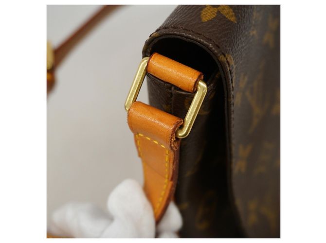 Borsa a tracolla Louis Vuitton Monogram Musette Tango Marrone - vista 7