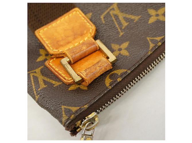 Borsa a tracolla Louis Vuitton Monogram Pochette Bosphore Marrone - vista 7