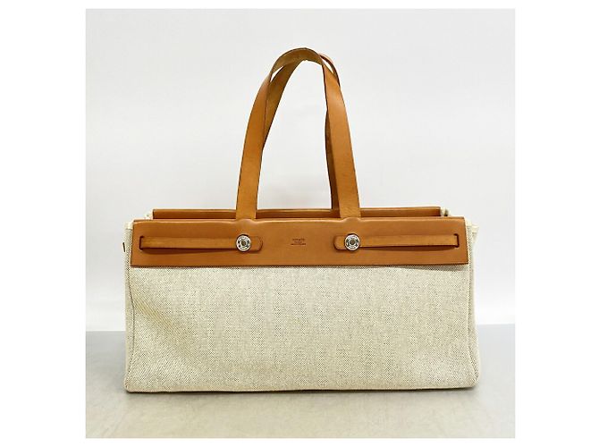 Hermès Herbag Cabas Toile H Natural Tote Bag - Ansicht 13
