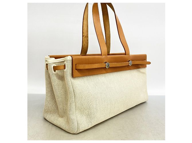 Hermès Herbag Cabas Toile H Natural Tote Bag - Ansicht 2