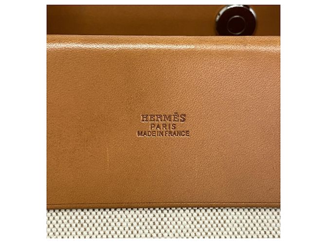 Hermès Herbag Cabas Toile H Natural Tote Bag - Ansicht 5