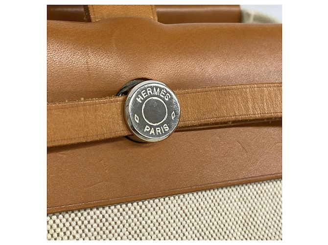 Hermès Herbag Cabas Toile H Natural Tote Bag - Ansicht 8