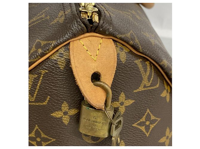 Borsa Louis Vuitton Monogram Speedy 40 Marrone - vista 7