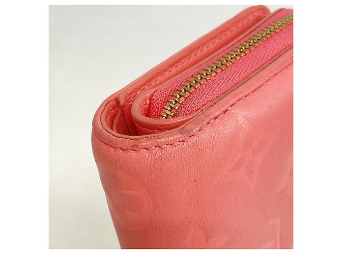 Louis Vuitton Monogram Embossed Portefeuille Lou Wallet Pink - Ansicht 6