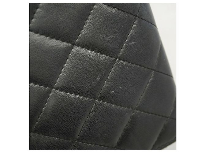 Chanel Lange Geldbörse Schwarz Lammleder - Ansicht 7