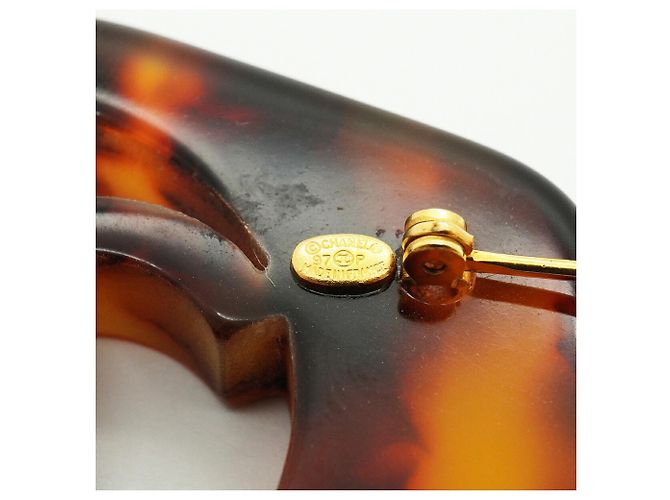 Spilla Chanel placcata oro D'oro - vista 4