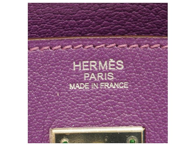 Hermès Borsa Hermes Birkin 30 Chevre Anemone - vista 5