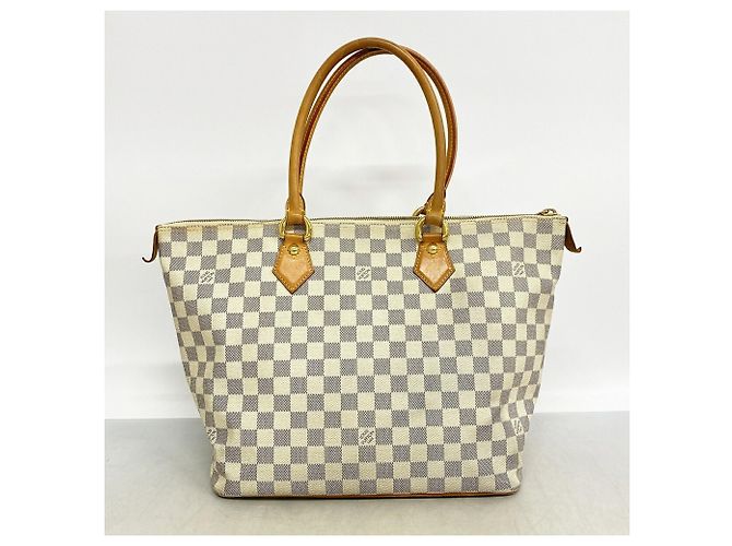 Louis Vuitton Damier Azur Saleya MM Tote Bag Weiß - Ansicht 10